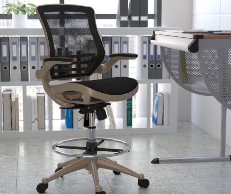 Mignone+Mid-Back+Transparent+Mesh+Office+Chair+with+Flip-Up+Arms-83161082