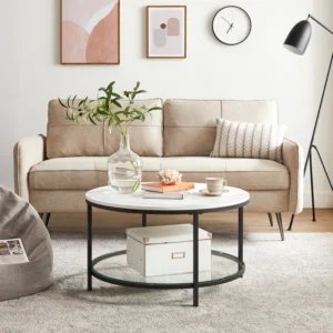 Waldorf Round Coffee Table with Storage